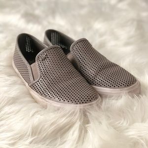 Michael Kors Keaton Perforated Gray Sip On Shoes 7
